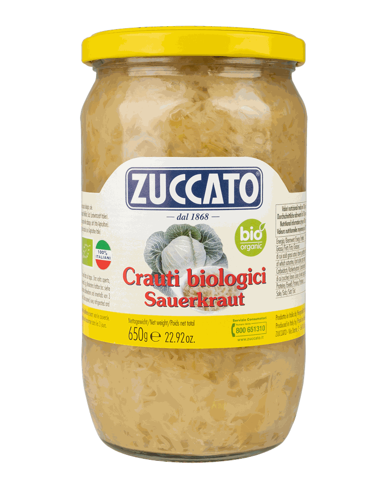 Crauti al naturale 720ML Zuccato — 720 ml vetro