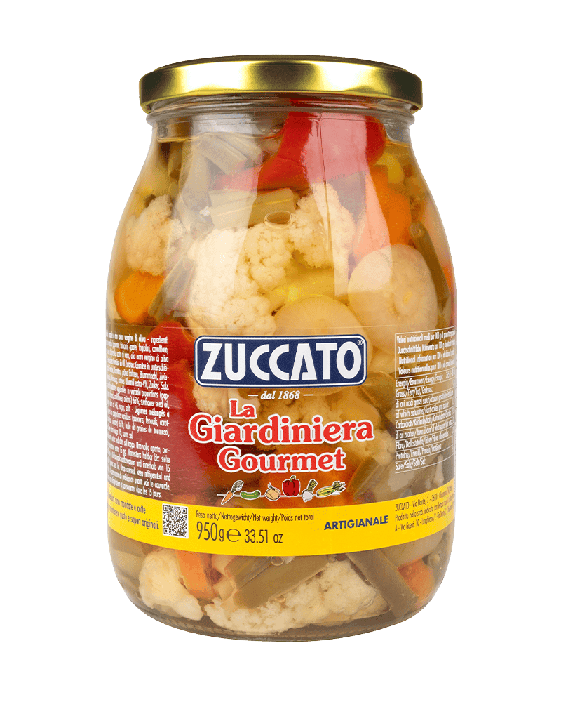 Giardiniera gourmet 1062ML Zuccato — 1062 ml vetro