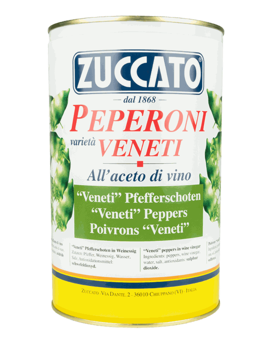 Peperoni Veneti 4250ML Zuccato — Lattina 4,25 L