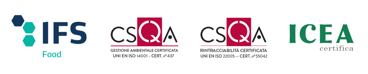 Certificazioni di qualità Zuccato: IFS Food, CSQA e ICEA