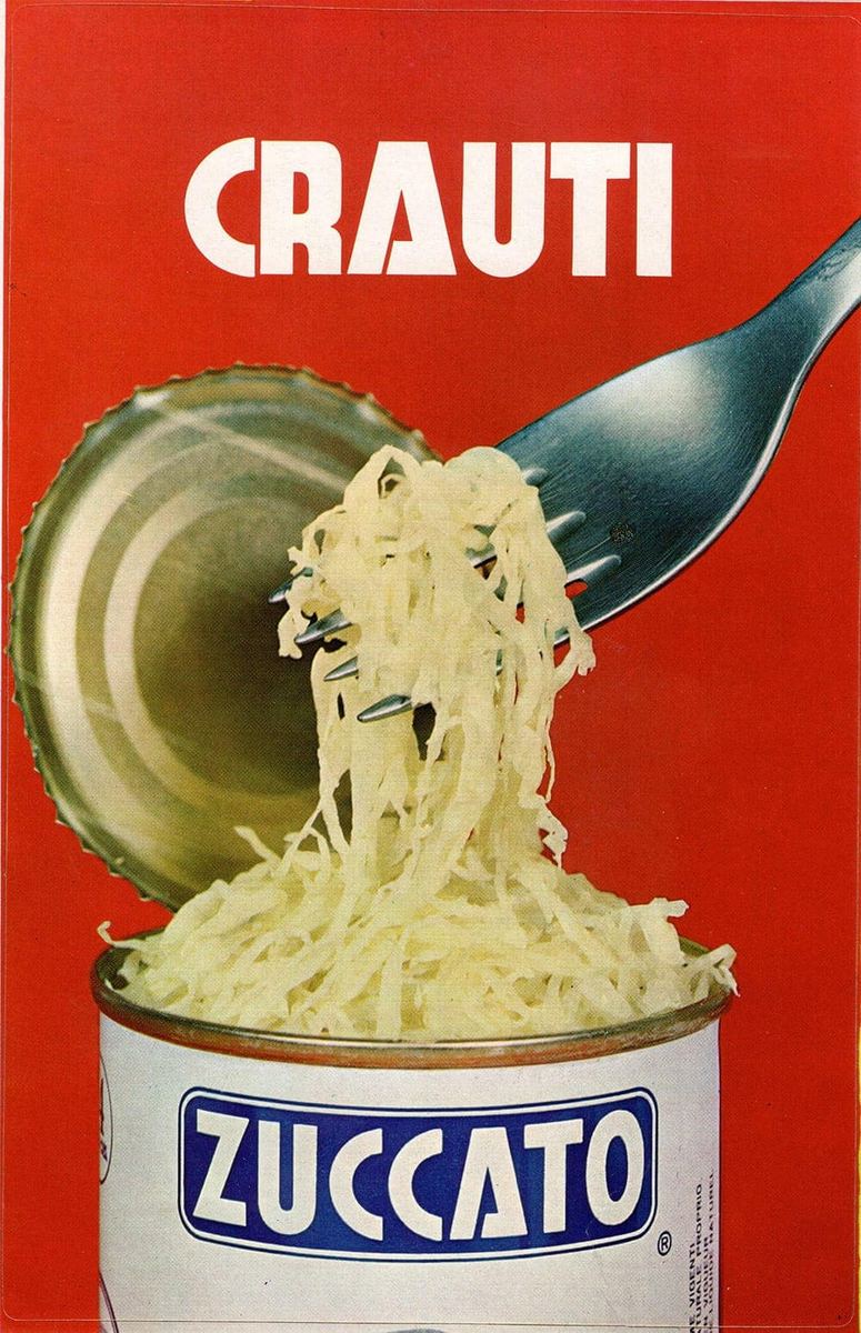 Manifesto Crauti Zuccato 1950