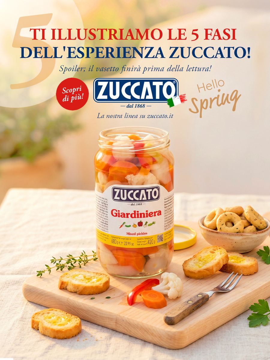 Zuccato advertising — The 5 steps of the Zuccato experience