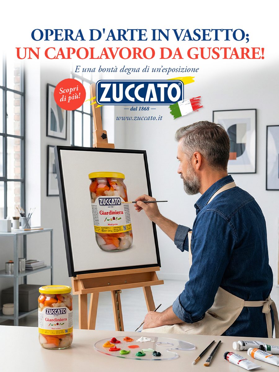 Zuccato advertising — Giardiniera — A work of art in a jar